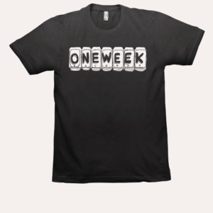 One Week Records - Merch - Logo T-shirt - Black